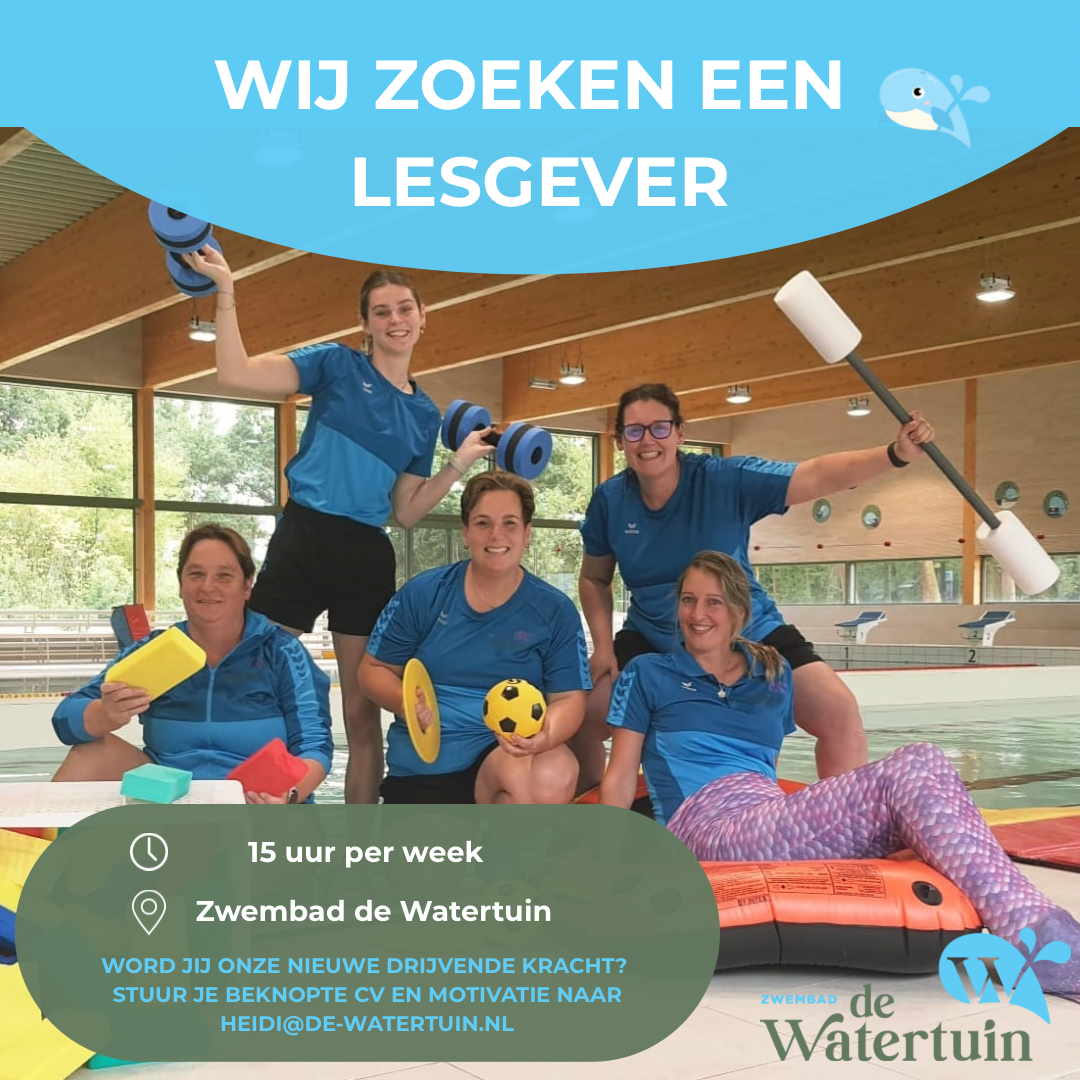 Zwembad De Watertuin zoekt een lesgever!